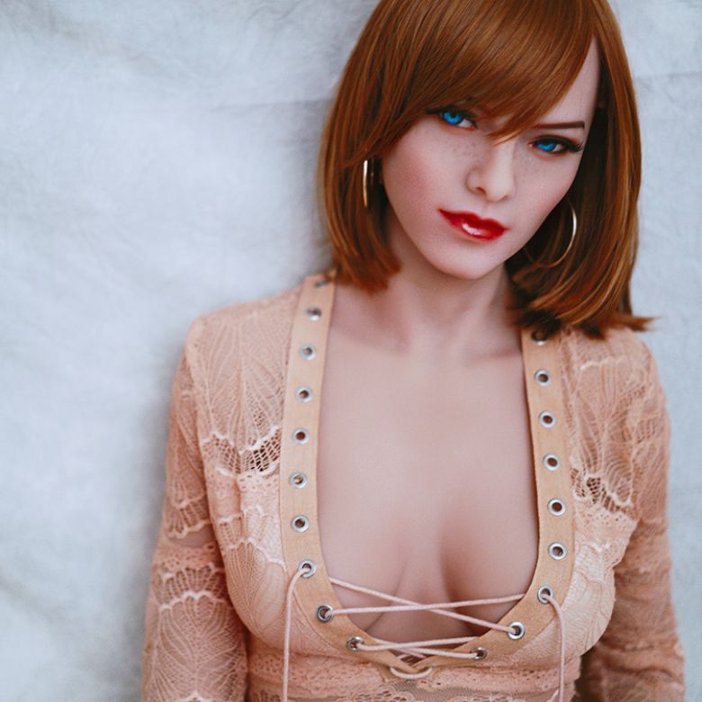 Redheaded Fine 5.2ft Sex Doll With Blue Eyes