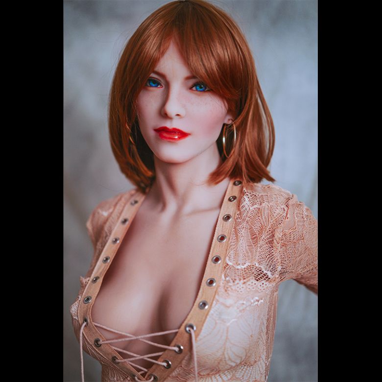 Redheaded Fine 5.2ft Sex Doll With Blue Eyes